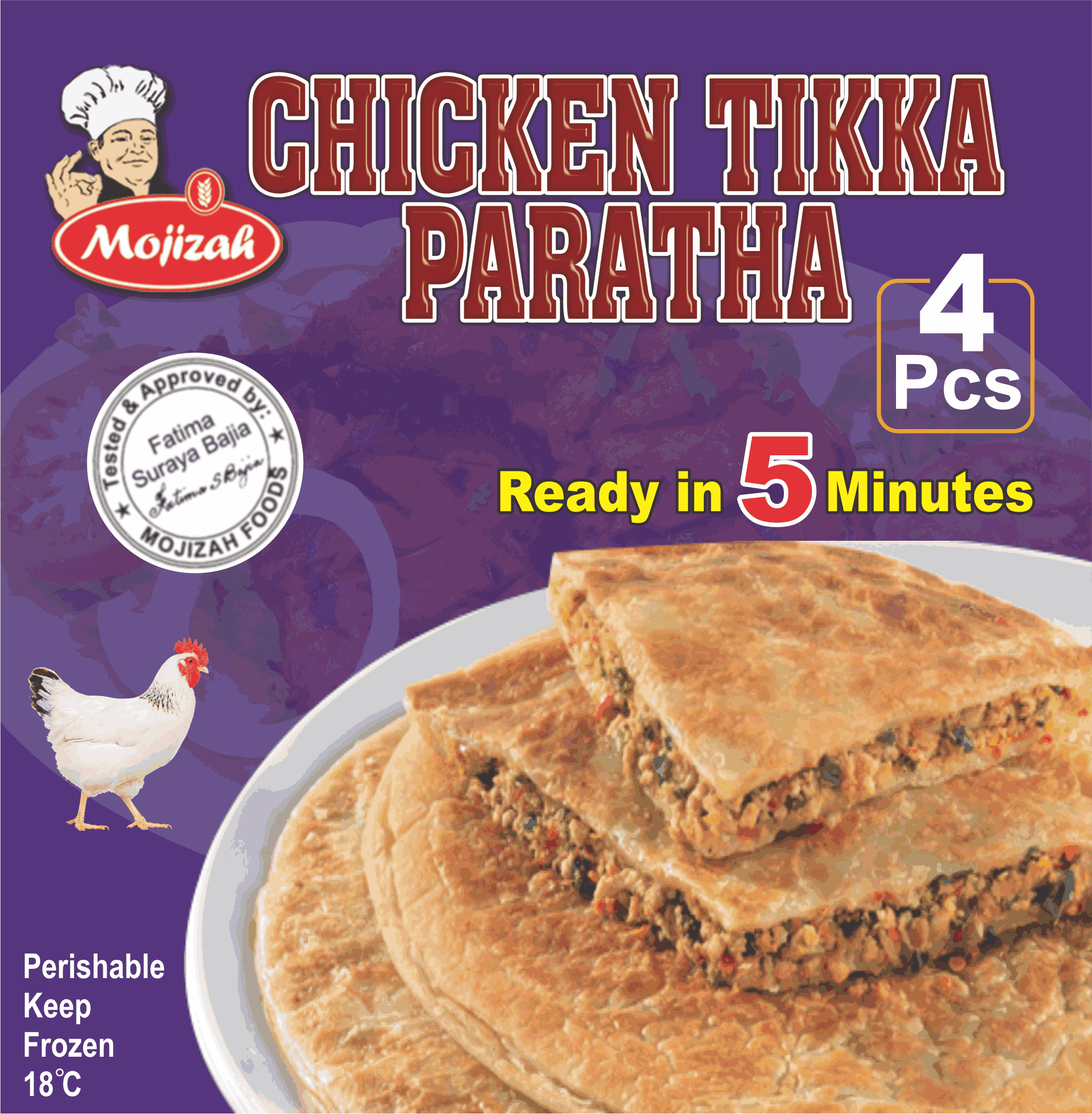 Mojizah Laziz Chicken Tikka Paratha